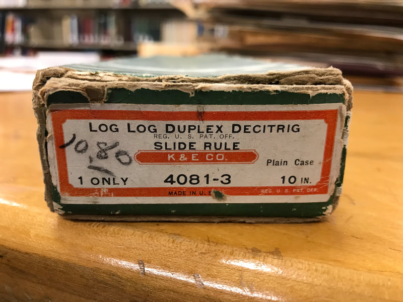 Mary Golda Ross's Slide Rule box